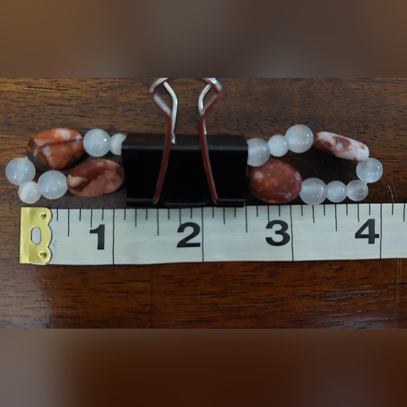 📣 LAST CALL📣 8" Handmade Selenite & Shiva Lingam stretch bracelet - Picture 2 of 9